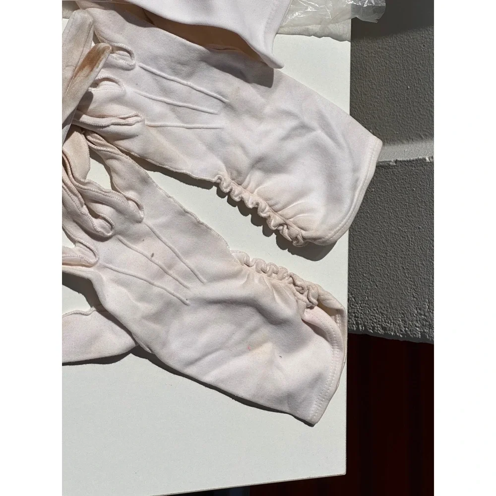 Vintage 50s Dents Nyvelda Formal Gloves Lot 5 Pairs White Ivory Opera Wrist
